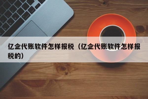 亿企代账软件怎样报税（亿企代账软件怎样报税的）