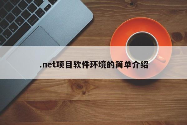 .net项目软件环境的简单介绍